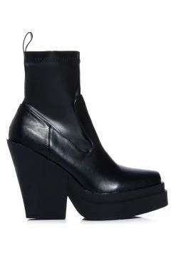 Alternative view of AKI BLACK CHUNKY BOOTIE
