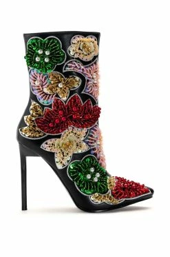 Alternative view of AZALEA WANG ALBANY EMBELLISHED STILETTO BOOTIE