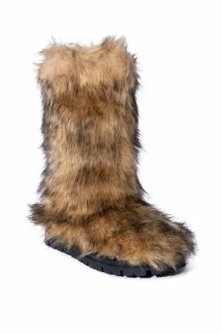 AZALEA WANG ASPEN FURRY BROWN MULTI BOOTIE -Azalea Wang store azalea wang aspen furry brown multi bootie brown 3 3