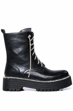Alternative view of AZALEA WANG ATTENTIVE EMBELLISHED BOOTIE IN BLACK
