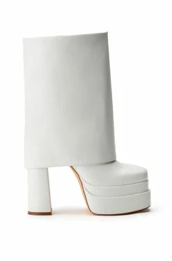 Alternative view of AZALEA WANG BABY FOLD OVER CHUNKY BOOT IN WHITE