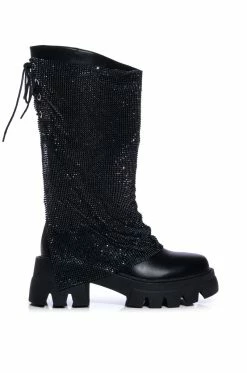 Alternative view of AZALEA WANG BLOOMFIELD EMBELLISHED BOOT IN BLACK