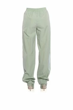 AZALEA WANG TRACK PANT BOOT IN SAGE GREEN -Azalea Wang store azalea wang boot track pant in sage green green 4 4