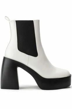 Alternative view of AZALEA WANG CHERRY CHUNKY BOOTIE IN BLACK WHITE