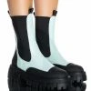 AZALEA WANG CRAZY LIKE ME FLATFORM BOOTIE IN BLUE -Azalea Wang store azalea wang crazy like me flatform bootie in blue blue 1 1