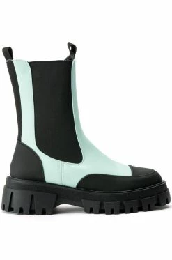 Alternative view of AZALEA WANG CRAZY LIKE ME FLATFORM BOOTIE IN BLUE