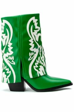 Alternative view of AZALEA WANG ESPERANZA WESTERN BOOTIE IN GREEN