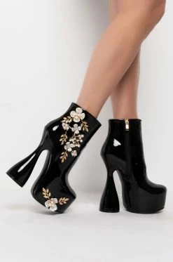 Alternative view of AZALEA WANG FINER THINGS IN LIFE CHUNKY BOOTIE IN BLACK