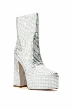 Alternative view of AZALEA WANG JAYDA CHUNKY BOOT IN SILVER