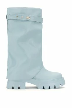 Alternative view of AZALEA WANG JET FOLD OVER FLATFORM BOOT IN BLUE