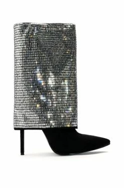 Alternative view of AZALEA WANG LIKE A MILLION BUCKS EMBELLISHED BOOTIE IN SILVER