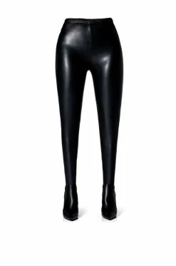 AZALEA WANG LOVE IS IN THE AIR SEXY STILETTO PANT BOOT WITH 4 WAY STRETCH IN BLACK PU -Azalea Wang store azalea wang love is in the air sexy stiletto pant boot in black pu black pu 3 3
