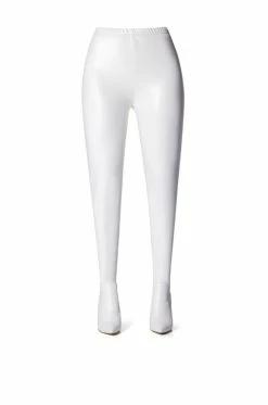 Alternative view of AZALEA WANG LOVE IS IN THE AIR SEXY STILETTO PANT BOOT IN WHITE PU