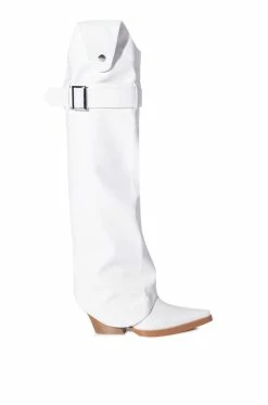 AZALEA WANG MATTY 2 IN 1 BOOT IN WHITE -Azalea Wang store azalea wang matty 2 in 1 boot in white white 4 4
