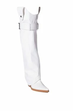 AZALEA WANG MATTY 2 IN 1 BOOT IN WHITE -Azalea Wang store azalea wang matty 2 in 1 boot in white white 5 5