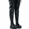 AZALEA WANG NATHAN THIGH HIGH LACE UP BOOT IN BLACK 2 AZALEA WANG NATHAN THIGH HIGH LACE UP BOOT IN BLACK -Azalea Wang store azalea wang nathan thigh high lace up boot in black black 1 1