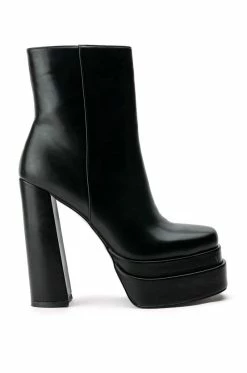 Alternative view of AZALEA WANG RUN AWAY CHUNKY BOOTIE IN BLACK