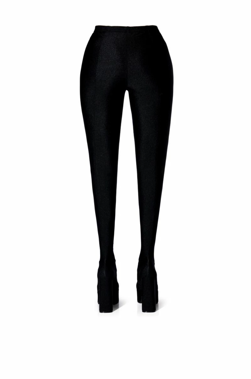 AZALEA WANG STAR STRETCH CHUNKY HEEL PANT BOOT IN BLACK 7 AZALEA WANG STAR STRETCH CHUNKY HEEL PANT BOOT IN BLACK - Image 5