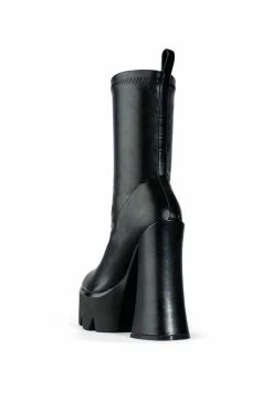 AZALEA WANG TATI CHUNKY BOOT IN BLACK -Azalea Wang store azalea wang tati chunky boot in black black 4 4