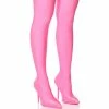 AZALEA WANG STAR STRETCH NEW LEVEL THIGH HIGH STILETTO BOOT IN PINK -Azalea Wang store azalea wang trixie disco stretch stiletto boot in pink pink 1 1