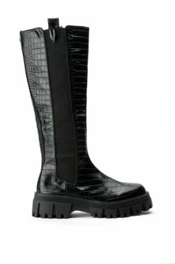Alternative view of AZALEA WANG WE OUTSIDE FLATFORM BOOT IN BLACK