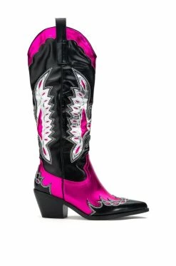 AZALEA WANG THE IT GIRL COWBOY BOOT IN PINK