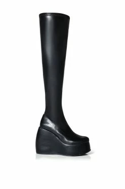 Alternative view of DARCY BLACK WEDGE BOOT