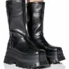 SKYHIGH FLATFORM BOOTIE IN BLACK -Azalea Wang store skyhigh flatform bootie in black black 1 1