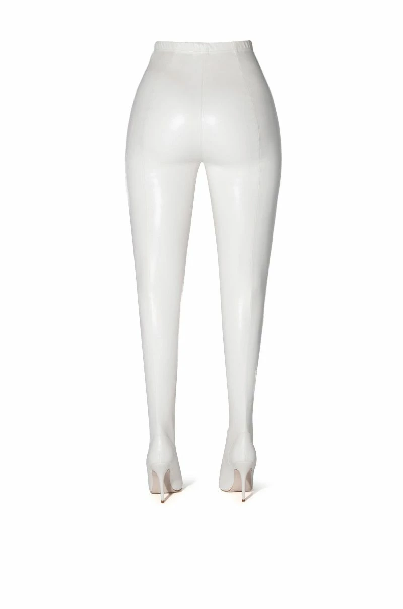 **SLIM FIT** AZALEA WANG LOVE IS IN THE AIR SEXY STILETTO PANT BOOT IN WHITE - Image 3