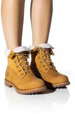 Alternative view of TIMBERLAND AUTHENTICS TEDDY FLEECE FOLD-DOWN BOOT IN WHEAT