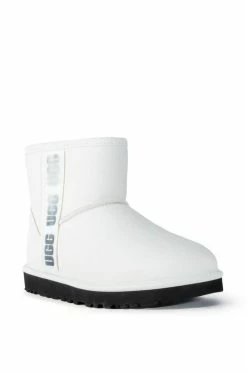 Alternative view of UGG CLASSIC MINI SIDE LOGO II BOOTIE IN WHITE